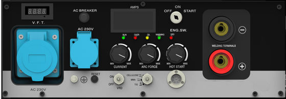 Industrieel-opzettelijke Geschatte 200A-Benzine MMA/Cellulose/TIG Welding Generator