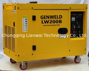 Diesel van WD200B 200A Stille Lassersgenerator AC 4.0Kw/230V of 120V-Outputmacht