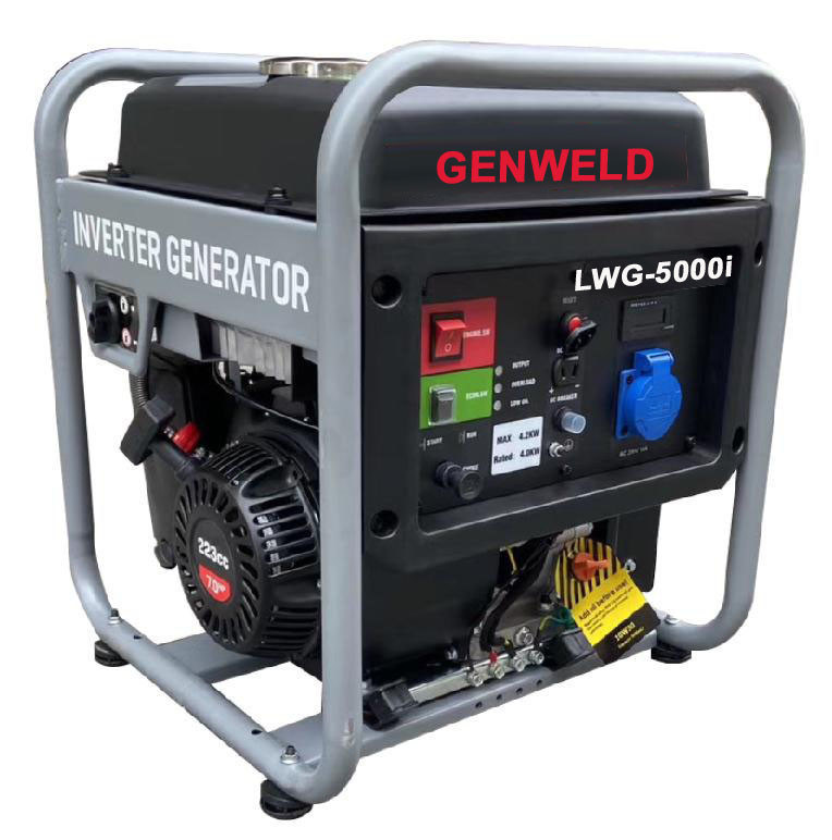 GENWELD LWG-5000i 4 kW-de GENERATOR van de BENZINEomschakelaar